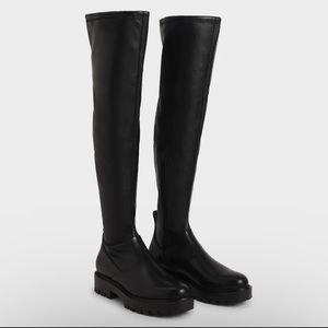 Charles and Keith OTK vegan boots